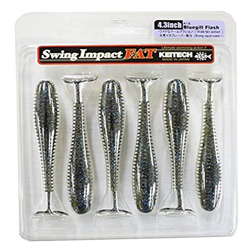 ケイテック(Keitech) スイングインパクト ファット 4.3インチ #418 ブルーギルフラッシュ | 