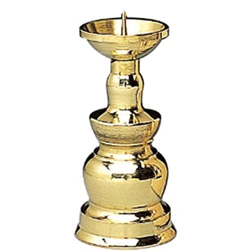 仏具のマルエス(Maruesu) 真鍮ローソク立 3.0寸 | 