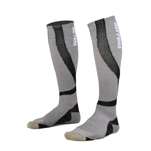 デイトナ(Daytona) バイク 靴下 フリーサイズ 春夏秋冬 段階着圧 抗菌防臭 銅イオン 疲労軽減ソックス グレー 31440 | 