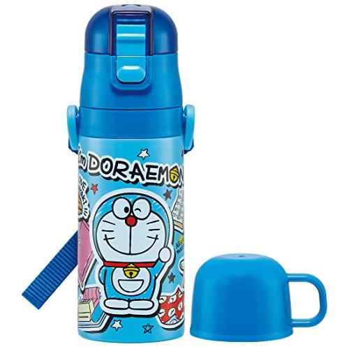 スケーター(skater) 子供用 ステンレス 水筒 2way 直飲み 420ml コップ飲み 350ml ドラえもん ステッカー 子供に優しい | 