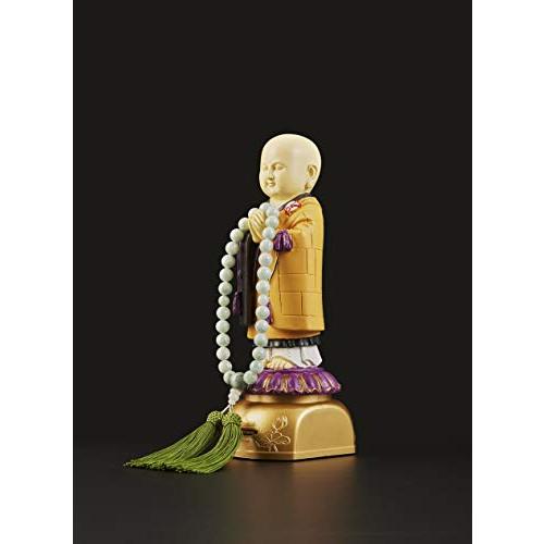 エスワールド 我が家のお坊さん(袈裟タイプ) 西本願寺 本体部:約 8.5 × 8.5 × 20.5 cm、土台部:約 8 × 10 × 4 c | 