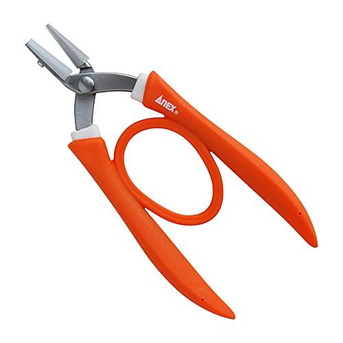 アネックス(ANEX) ヤットコ ステンレス製 グリップ付 ナイロンカバー 片丸 135mm No.252-N | 