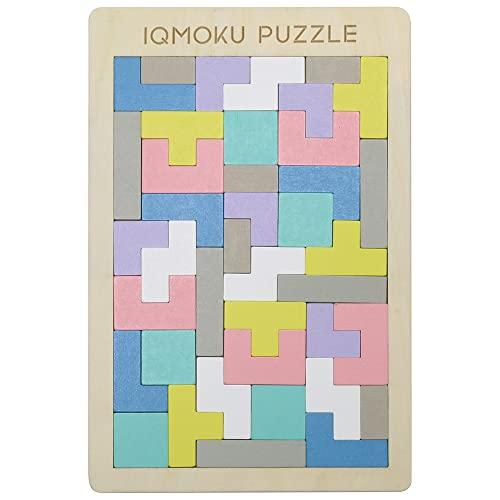 デビカ トレーニングパズル イクモク 知育パズル 四角形 40ピース 木製 113017 | 