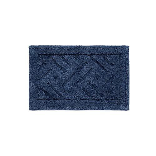 オカ(OKA) 乾度良好リッカ バスマット 約36cm×55cm ネイビー (吸水 速乾 洗える 大判 かんどーくん) | 