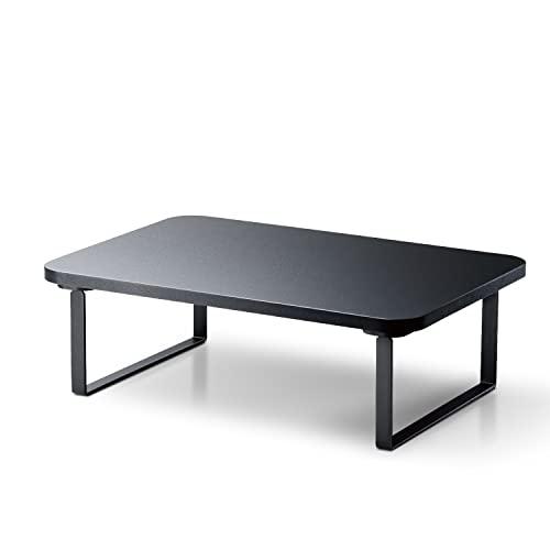 エレコム モニター台 モニタースタンド ディスプレイ 台 〜27インチディスプレイ 高さ12cm 耐荷重 10kg 幅38cm×奥行26cm ブ | 