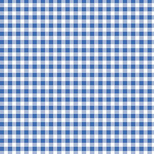 タカ印 ラッピングペーパー 49-1155 チェック柄 レトロギンガム青 半才判 50枚 | 