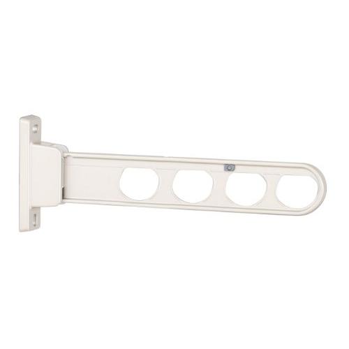 川口技研 腰壁用物干し ホスクリーン HD-45-W ホワイト 1本 450ミリ | 