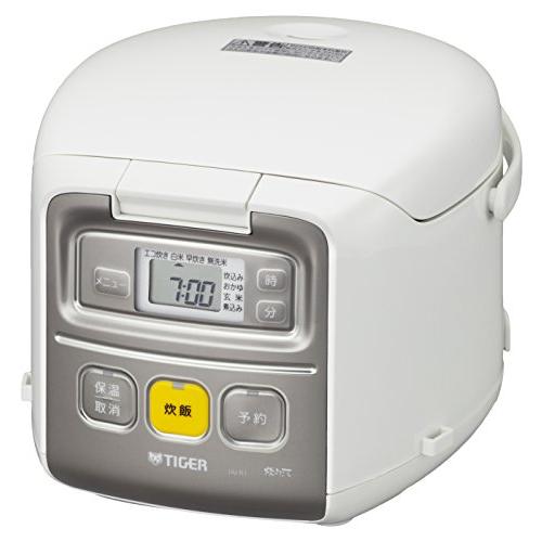 タイガー魔法瓶(TIGER) 炊飯器 3合 一人暮らし用 マイコン 調理メニュー付き 炊きたて ホワイト JAI-R551W | 