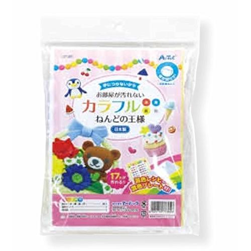 アーテック ねんど の 王様 カラフル 4色 (20g×4色) 超軽量 樹脂性 77389 4個セット | 