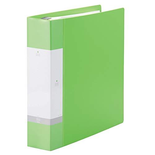 リヒトラブ クリヤーブック 交換式 A4 30穴 55枚+1枚 黄緑 G3808-6 | 