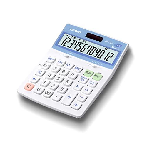 カシオ 抗菌電卓 デスクタイプ 12桁 DW-122CL-N | 