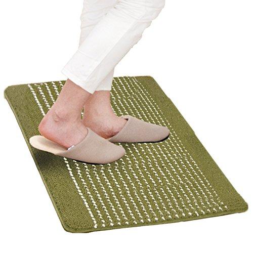 オカ 優踏生 洗いやすい キッチンマット 45×90 グリーン | 