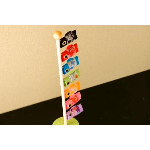 リュウコドウ 五月人形 鯉のぼり 風水 鯉のぼり 間口7cm x 奥行7cm x 高さ33.5cm | 