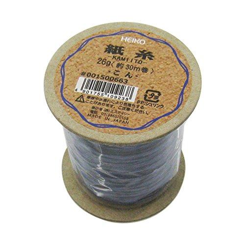 シモジマ ヘイコー リボン 紙糸 紺 1mmx30m巻 001500663 | 