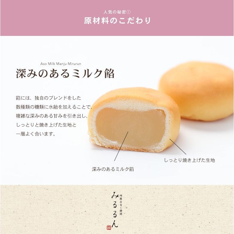 【２箱送料無料】熊本県産 阿蘇みるく饅頭 みるるん【8個入り】 |  | 02