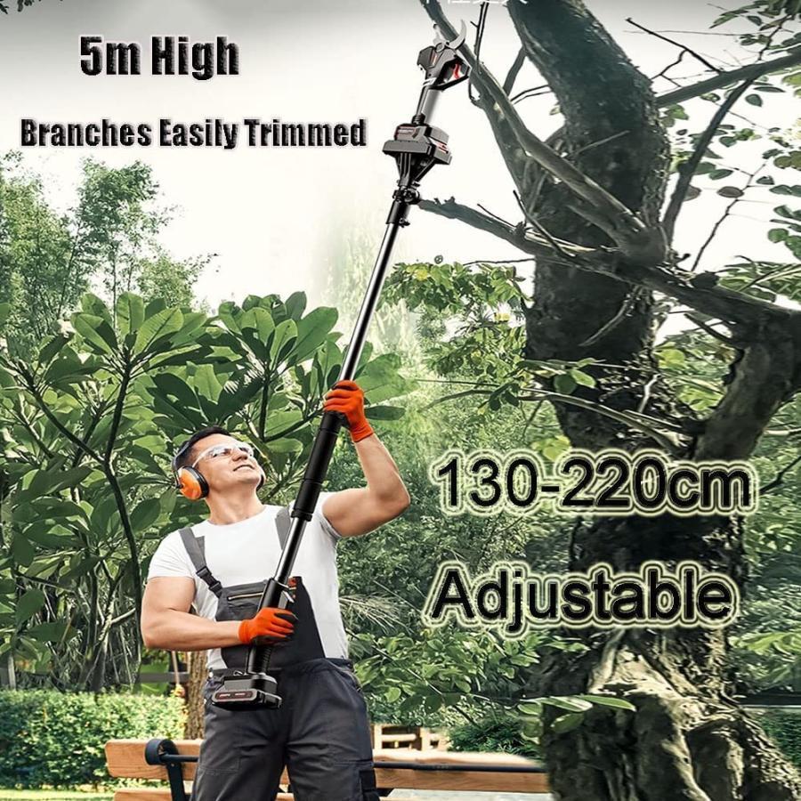 電動高枝切りバサミ 充電式剪定ばさみ 高枝切り延長ポール130-220cm 電動ハサミ 剪定鋏 コードレス プロ 剪定 刃の開きを任意調整 切断径45mm ドイツ 技術 電動高枝切りバサミ 充電式剪定ばさみ 高枝切り延長ポール130 220cm 電動ハサミ 剪定鋏 コードレス プロ 剪定 刃の開きを任意調整 切断径45mm ドイツ 技術