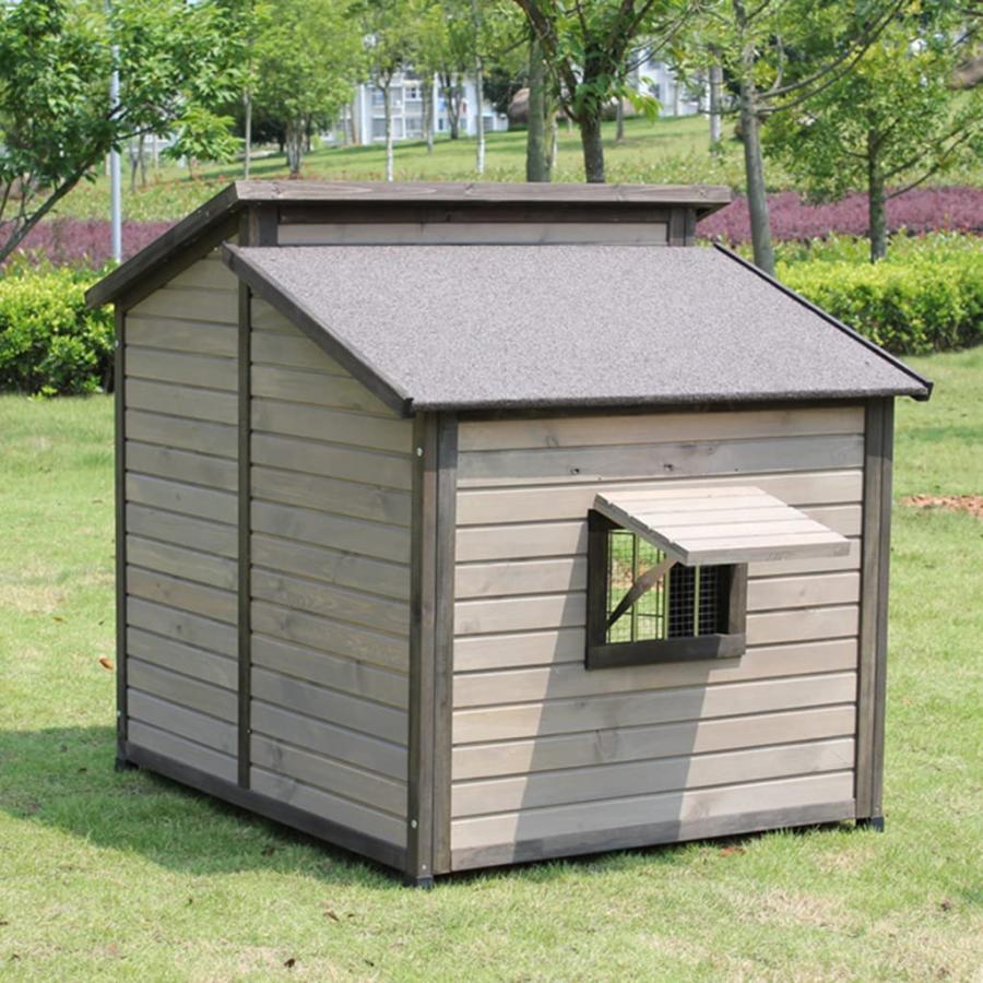 ✨美品✨ ペットケージ 犬用サークル 中、大型犬 ケージ ，無垢材の犬小屋 屋外の木造犬小屋 大型犬小屋 屋外防水犬小屋 (Size : 84*74*80cm) 【W4193551928】(21194円)