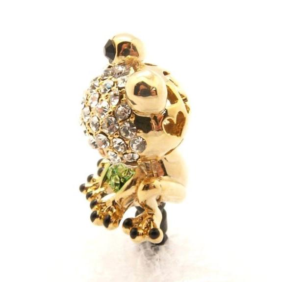 スマートフォンアクセサリー イヤホンジャック スマホピアス スワロースキー かえる iphone&スマホ ウィンクかえる　 | Apple | 02