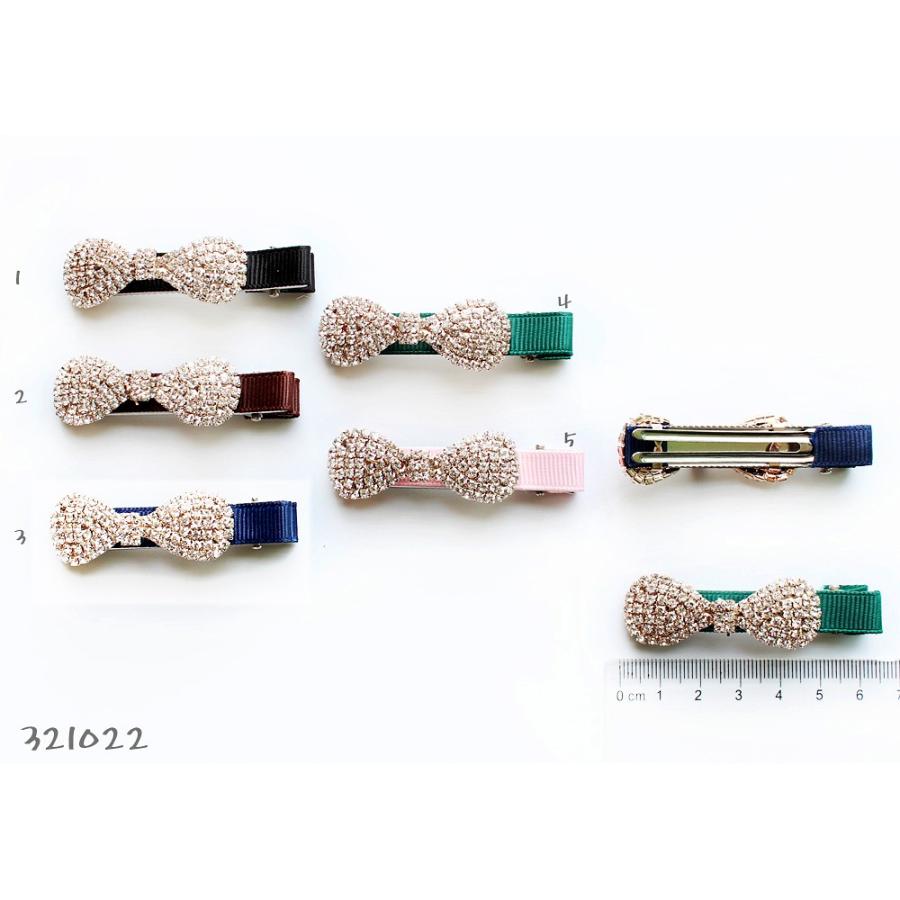 ポイント消化 500円 送料無ヘアアクセサリー ヘアクリップ スワロスキー くしばしクリップ ダッカールクリップ リボンヘアクリップ　 | SWAROVSKI | 03