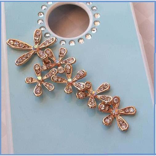 デコパーツ/デコ電キット/デコアクセサリー/メタルパーツ/デコアート/ハンドメイド/ＤＩＹ/デコグッ/スマホケース/バッグアクセサリー/ゴールド/お花６連　 |  | 01