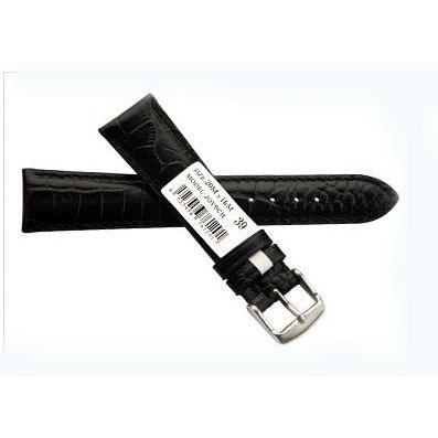 本革ベルト クロコダイル カーフステッチ 牛押し型１８ ２０ｍｍクロコダイル押し型 光沢 ブラック |  | 01