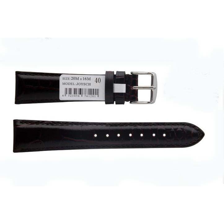 本革ベルト クロコダイル カーフステッチ 牛押し型１８ ２０ｍｍクロコダイル押し型 光沢 ブラック |  | 02