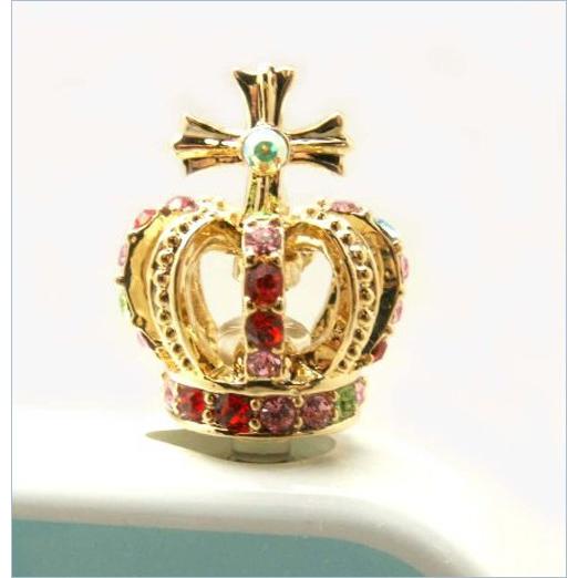 スマートフォンイヤホンジャック  王冠 イヤホンジャック スマホピアス スワロースキー iphone&スマホ・タブレット ゴールドクラウン　 |  | 02