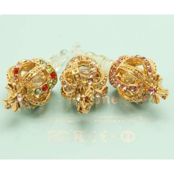 スマートフォンイヤホンジャック  王冠 イヤホンジャック スマホピアス スワロースキー iphone&スマホ・タブレット ゴールドクラウン　 |  | 04