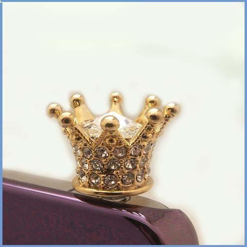スマートフォン イヤホンジャック クラウン スマホピアス スワロースキー iphone&スマホ・タブレット ゴールドシャイニークラウン | SWAROVSKI | 02