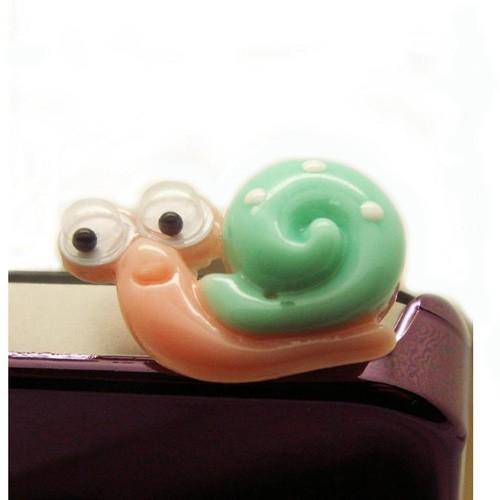 スマートフォンアクセサリー （iphone&スマホ・タブレット/PC対応） イヤホンジャック スマホピアス かたつむり３色 | SWAROVSKI | 02