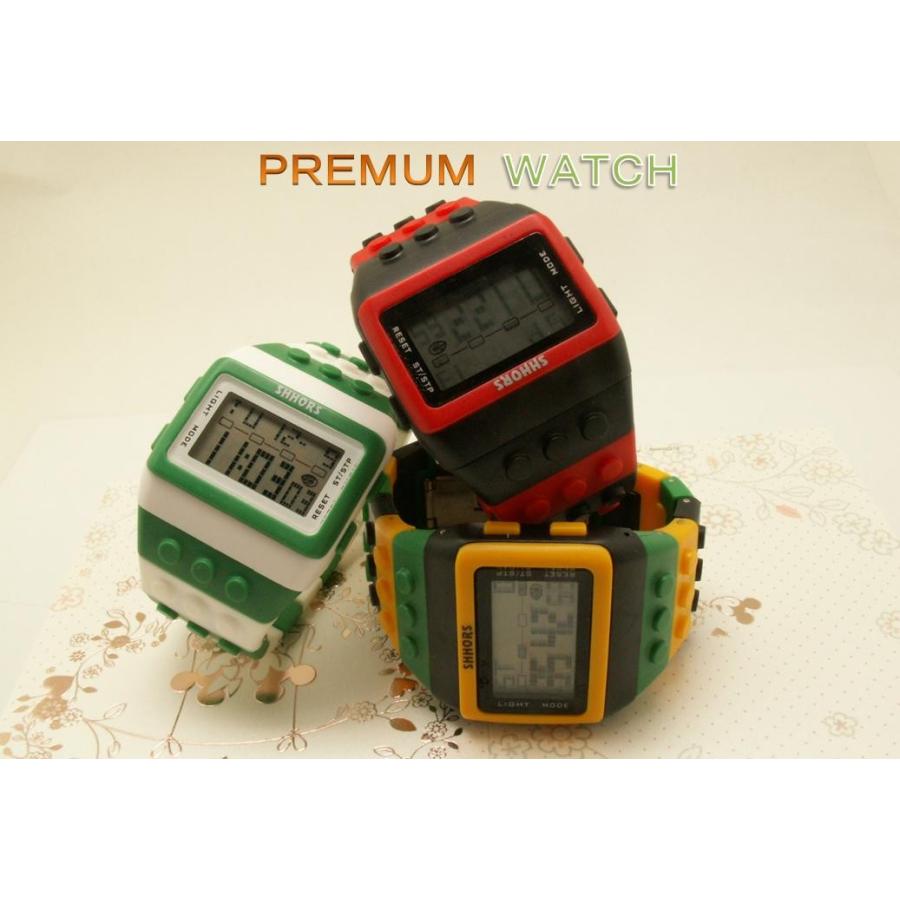 メンズ時計 レディズ時計 腕時計 ＬＥＤ時計 デジタルウォッチ レゴ時計 ファション時計 カラフル ボーイズ、ガールズ ブロックベルト時計Ｎｏ１！ 送料無料!　 | 