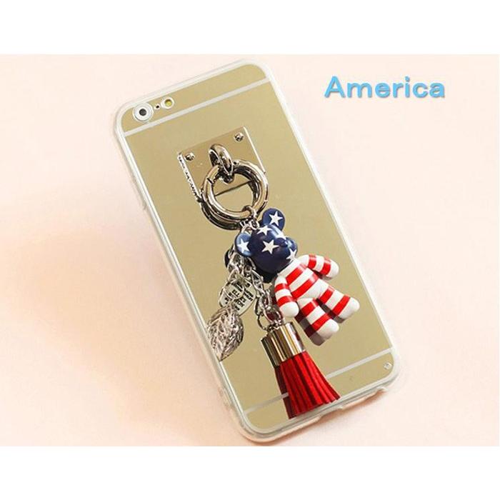 スマートフォンアクセサリー i Phone アクセサリー i リング 携帯　デコ ストラップ iphone&スマホ・タブレット ベアーアクセサリーリング | Apple | 01