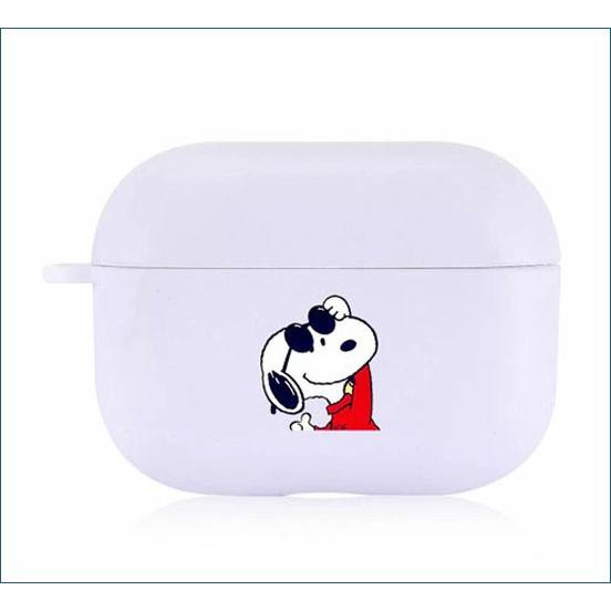 airPodsPro ケーススヌーピー かわいい キャラクター シリコン エアポッドプロ 落下防止 リングストラップ付きスヌーピーエアポッドプロケースホワイト |  | 02