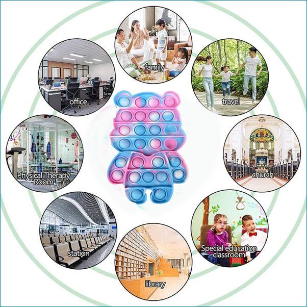 プシュポップ スクイーズ 知育 玩具 ストレス解消 人気 プレゼント　プシュポップ玩具 |  | 06