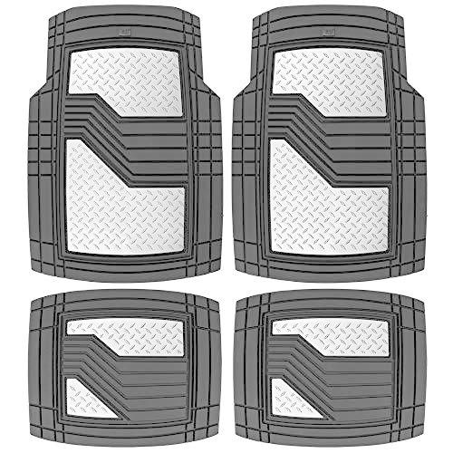 速くおよび自由な 車 全天候型 ゴム製フロアマット ブラック シルバー Cat 日本ではなかなか手に入らない海外の並行輸入品 逆輸入品 トラック 無臭並行輸入 ライナーにフィット 丈夫なトリム 完全保護 バン用 Suv ウエア 198financialnews Com