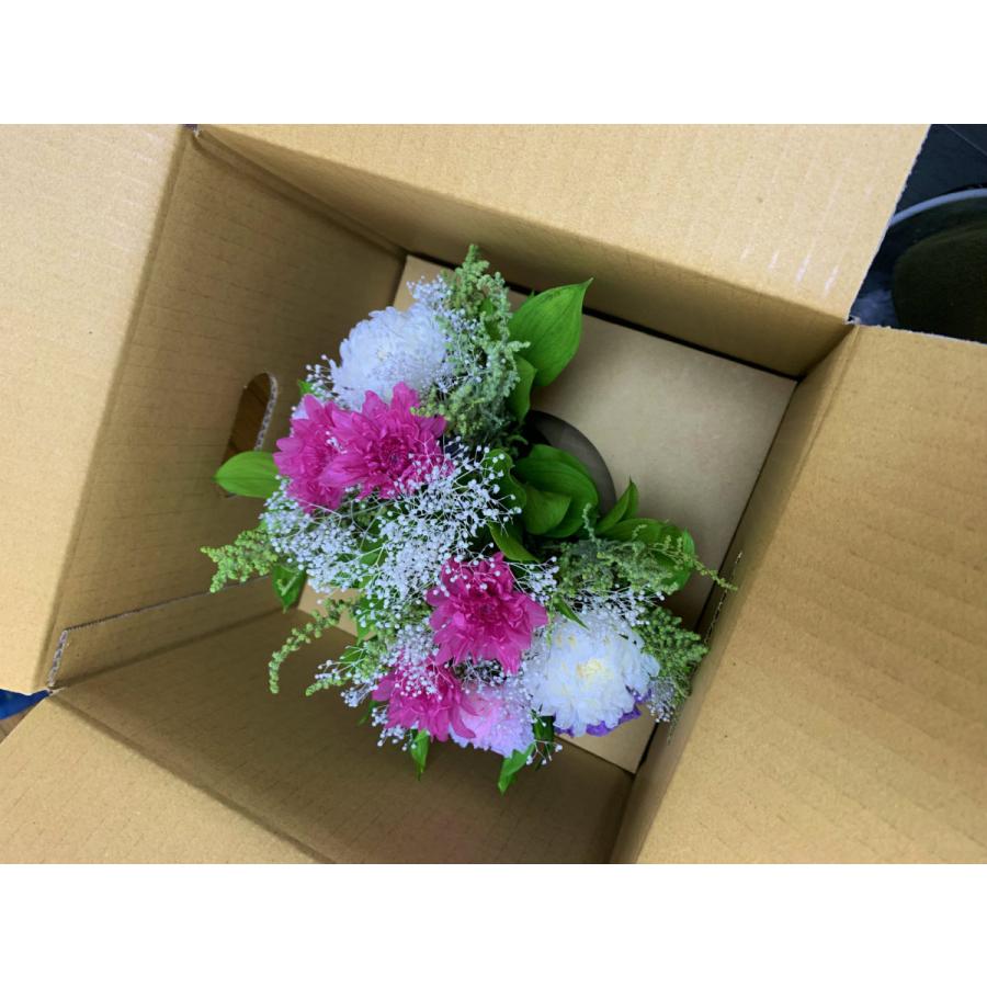 母の日参り 母の日 プリザーブドフラワー仏花 かすみ草仏花 霞 かすみ