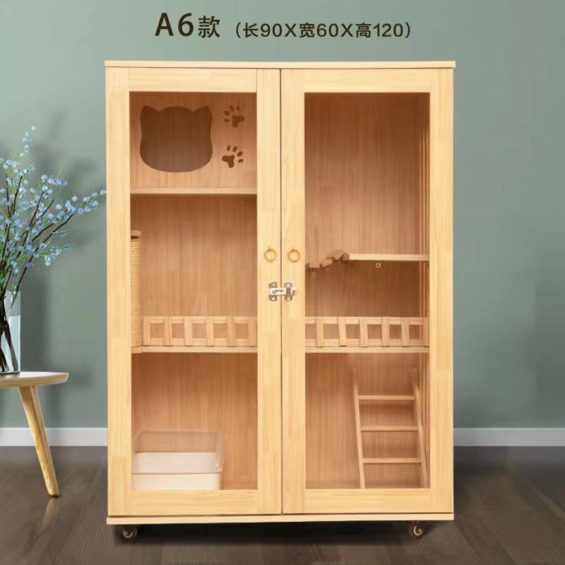 《送料込》 猫の別荘 ネコハウス 猫部屋 猫 ハウス、ベッド アパート ペット キャット別墅 通気 無臭 天然（全実木製） 【W2142057981】(10826円)