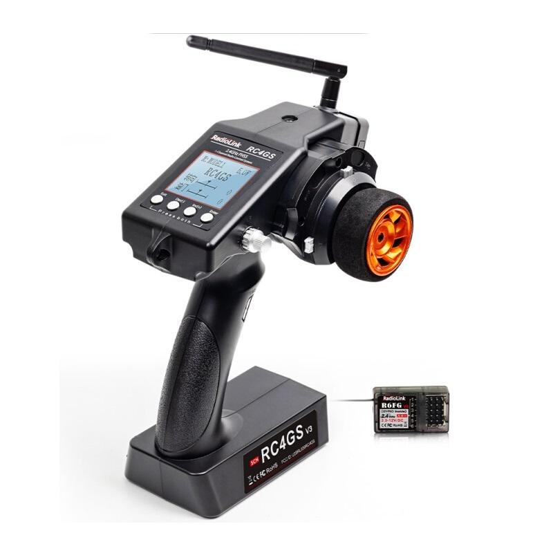 Radiolink RC4GS V3 5CH 2.4GHz プロポセット RC カー ボート 送信機 R6FG受信機 ジャイロ 技適対応品 距離400M以上 3PV 4PM タミヤ ファインスペック｜happinesea｜03