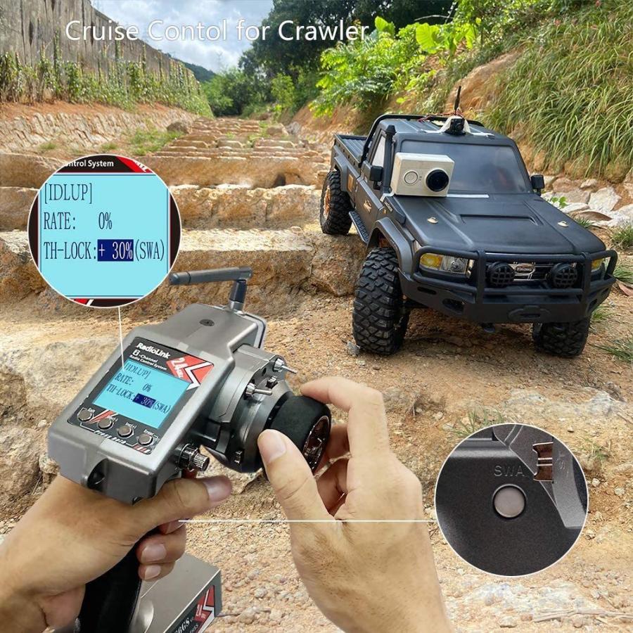 Radiolink RC6GS V3 2.4G プロポセット RCカー、船用 R7FG 距離 Radiolink RC6GS V3 2.4G プロポセット RCカー、船用 R7FG 距離