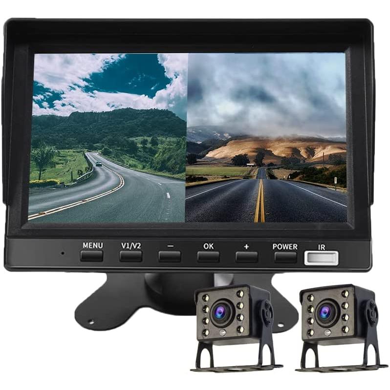 ドラック用ドライブレコーダー 7インチ IPS液晶 4K超 2画面分割