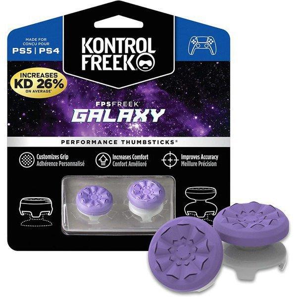 KontrolFreek FPSフリーク Galaxy for PlayStation 4 (PS4) and PlayStation 5 (PS5) | Performance Thumbsticks | 1 High-Rise, 1 Mid-Rise | Purple（Yahoo!・Happiness Life）