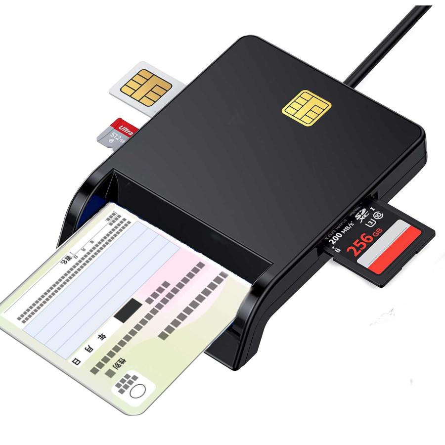 Smart Card reader ICカードリーダー SDカードリーダー 接触型 軽量