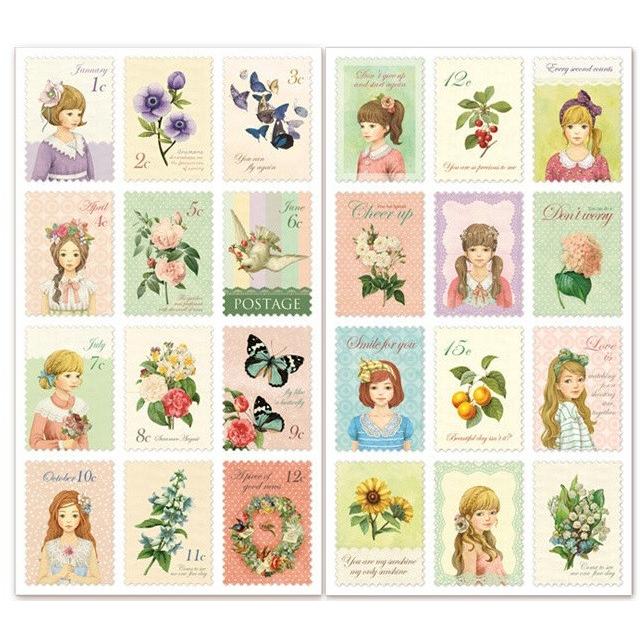 アリス シール 切手風 デザインシール アンティークシール 24枚入り Arisuxin1 ハピネス ファミリー 通販 Yahoo ショッピング