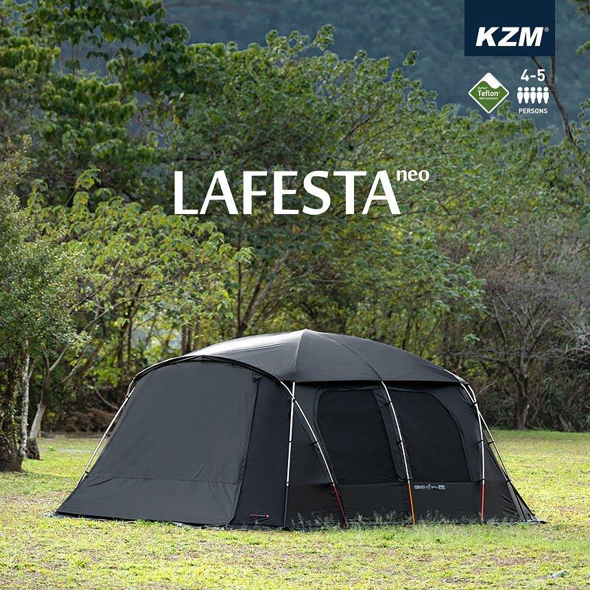 KZM OUTDOOR ラフェスタネオ テント ブラックテント 4〜5人用 KZM OUTDOOR ラフェスタネオ テント ブラックテント 4〜5人用