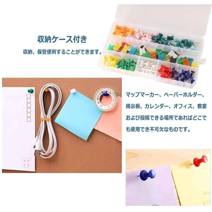 正規逆輸入品 130個入り 画鋲 押しピン プッシュピン 画びょう おしゃれ 混合色 フラッグ I字型デザイン Diy 地図 掲示板 写真 カレンダー コ Teaandtwigs De
