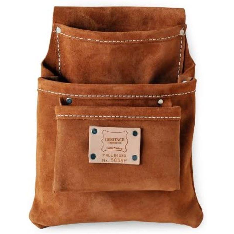 HERITAGE　LEATHER(ヘリテージレザー)　3-PKT　POUCH　PROFESSIONAL　LEATHER　SUEDE　W22x