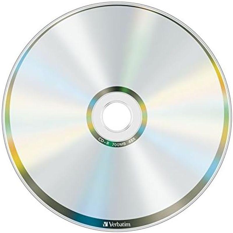 バーベイタムジャパン(Verbatim Japan) 1回記録用 CD-R 700MB 50枚 シルバーディスク 48倍速 SR80FC50 CDメディア 