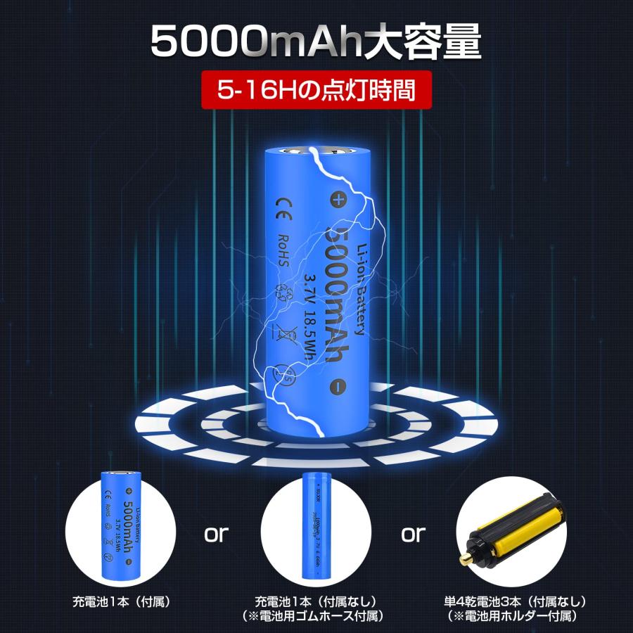 超高輝度 XHP160LED】懐中電灯 強力 軍用 最強 ハンディライト 超高輝度 XHP160LED】懐中電灯 強力 軍用 最強 ハンディライト