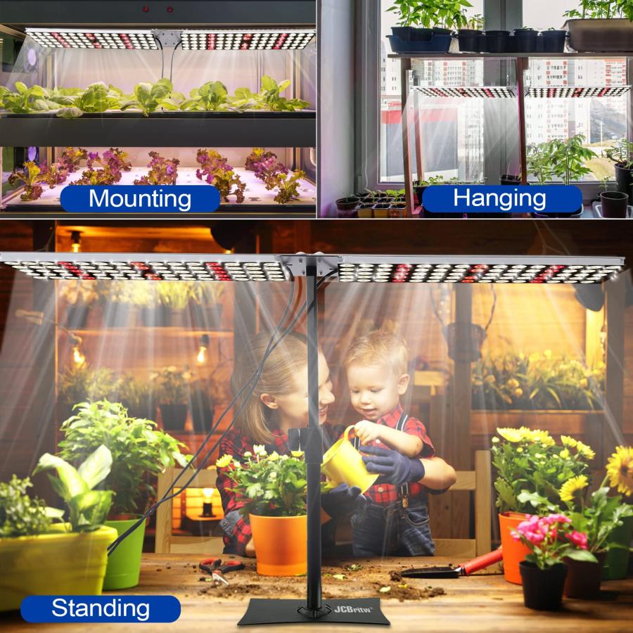 JCBritw 100W 植物育成ライト スタンド付き LED 白いフル JCBritw 100W 植物育成ライト スタンド付き LED 白いフル