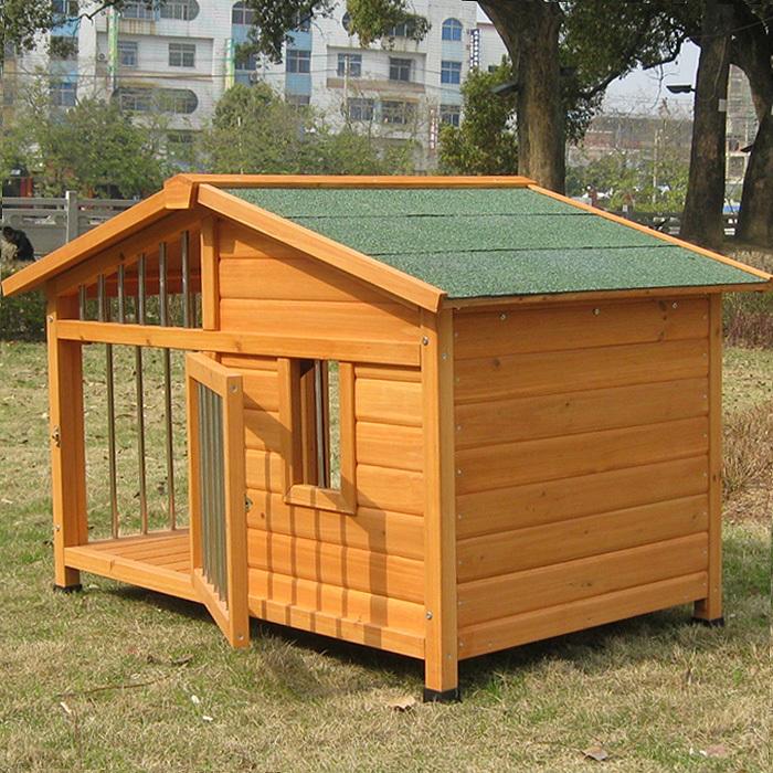 ペットハウス お庭用 犬小屋 大型 木製 犬舎 ペットケージ 屋外ハウス 外飼い お庭用 犬用品 ペットケージ ペットゲージ 事業者様or営業所止め専用商品 輸入雑貨のハピネス14 中型犬用 小型犬用 犬小屋dgh9024s